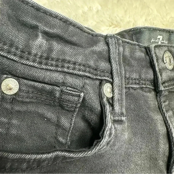 7 For All Mankind  Jeans Slim Black Size 5 - Picture 7 of 15